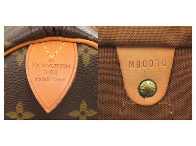 Louis Vuitton Speedy 40 Monogram Handbag Brown - view 10