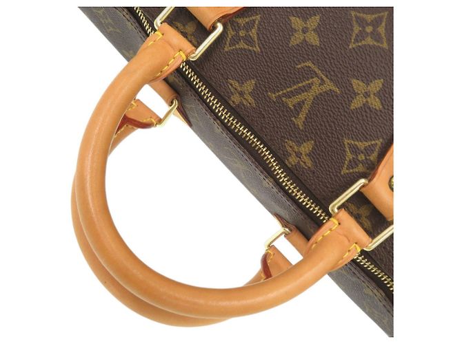 Louis Vuitton Speedy 40 Monogram Handbag Brown - view 7