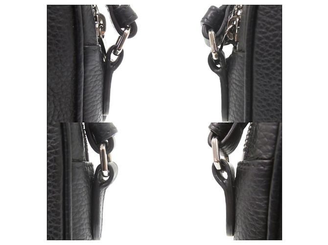 Borsa a tracolla Burberry Paddy in pelle nera Nero - vista 4