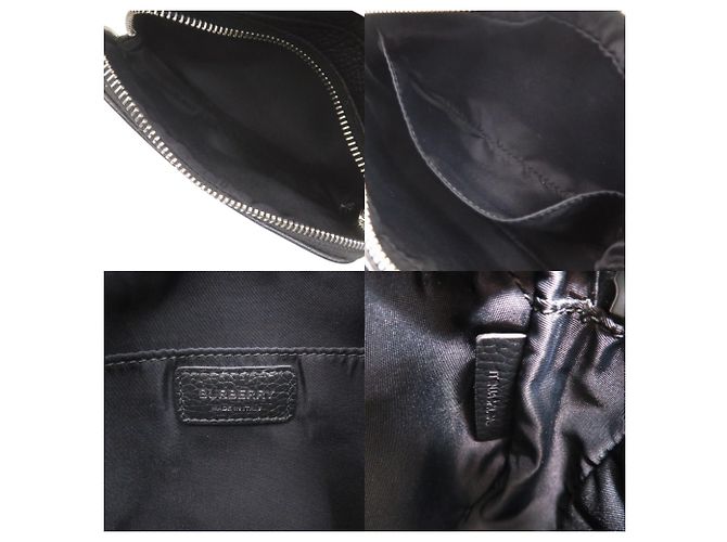 Borsa a tracolla Burberry Paddy in pelle nera Nero - vista 8