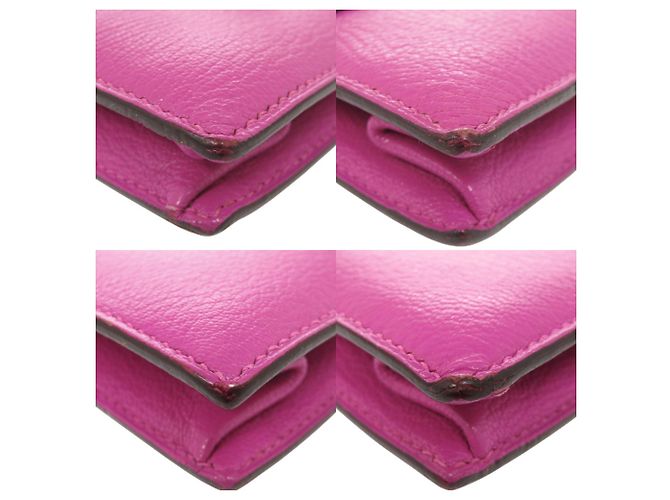 Hermès Bolso de mano Hermes Veroux Chevre Mysore Púrpura - vista 4