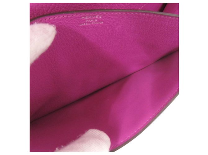 Hermès Bolso de mano Hermes Veroux Chevre Mysore Púrpura - vista 7