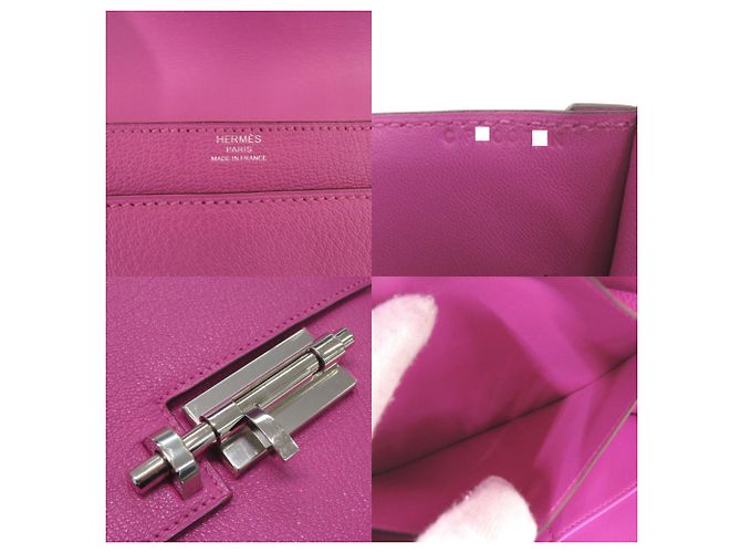 Hermès Bolso de mano Hermes Veroux Chevre Mysore Púrpura - vista 8
