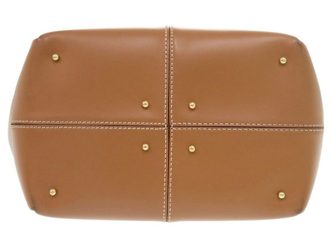 Bolsa de mão 2-Way em couro marrom com logo Tod's - vista 3