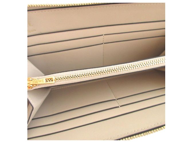 Loewe Anagram Leder Geldbörse Beige - Ansicht 4