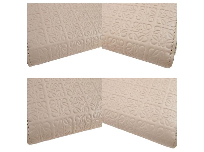 Loewe Anagram Leder Geldbörse Beige - Ansicht 6