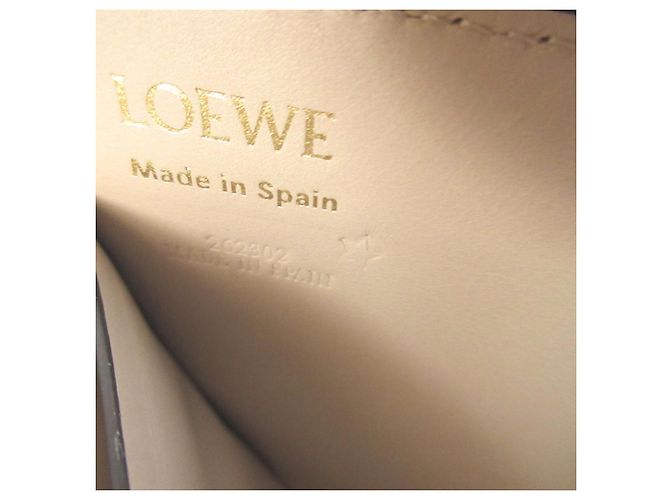 Loewe Anagram Leder Geldbörse Beige - Ansicht 7