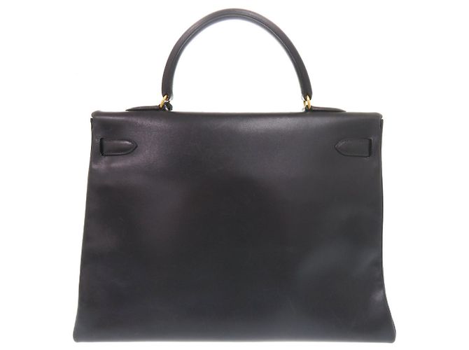 Hermès Borsa Hermes Kelly 35 Blu navy - vista 2