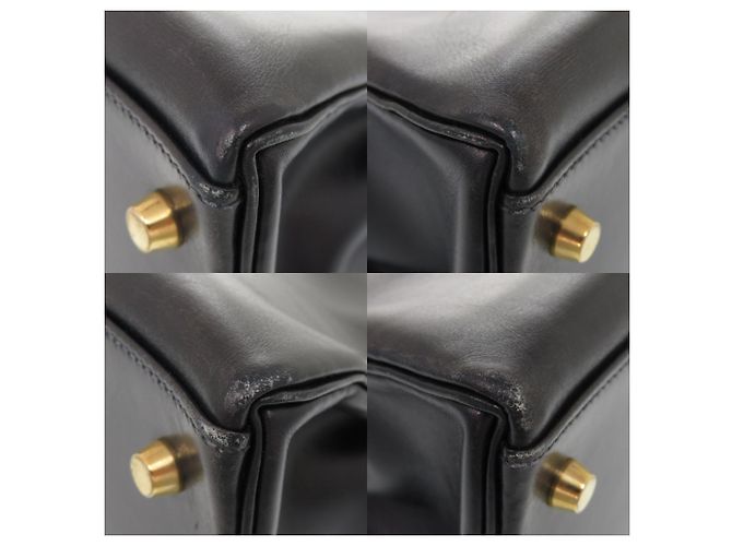 Hermès Borsa Hermes Kelly 35 Blu navy - vista 4