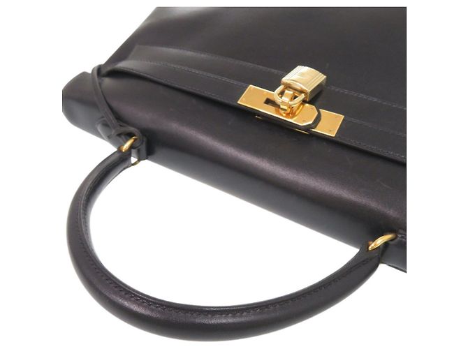 Hermès Borsa Hermes Kelly 35 Blu navy - vista 5