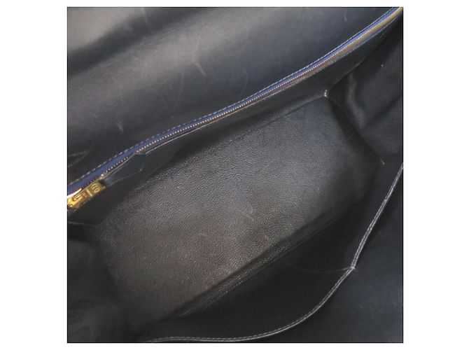 Hermès Borsa Hermes Kelly 35 Blu navy - vista 6