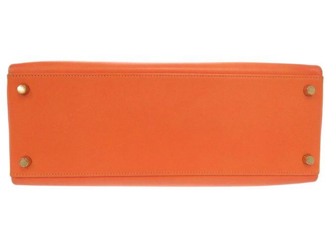 Hermès Borsa Hermes Kelly 32 Arancione - vista 4