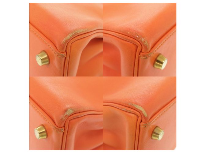 Hermès Borsa Hermes Kelly 32 Arancione - vista 5