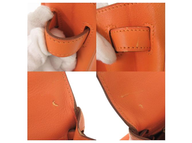 Hermès Borsa Hermes Kelly 32 Arancione - vista 9