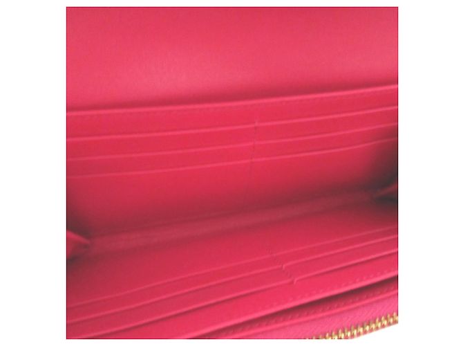 Cartera larga bi-fold de piel rosa Yves Saint Laurent - vista 5