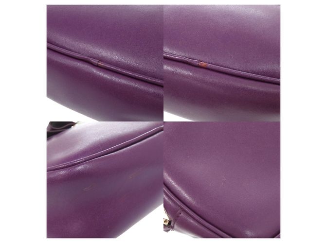 Borsa a tracolla in pelle viola Salvatore Ferragamo - vista 10