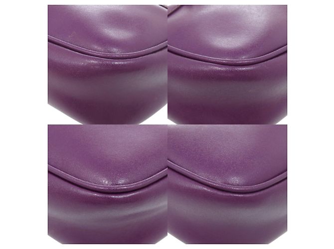 Borsa a tracolla in pelle viola Salvatore Ferragamo - vista 4
