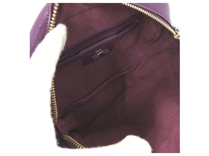 Borsa a tracolla in pelle viola Salvatore Ferragamo - vista 6