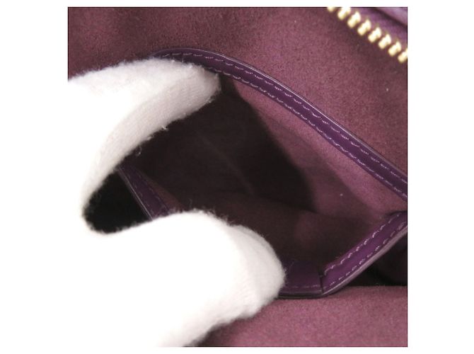 Borsa a tracolla in pelle viola Salvatore Ferragamo - vista 7