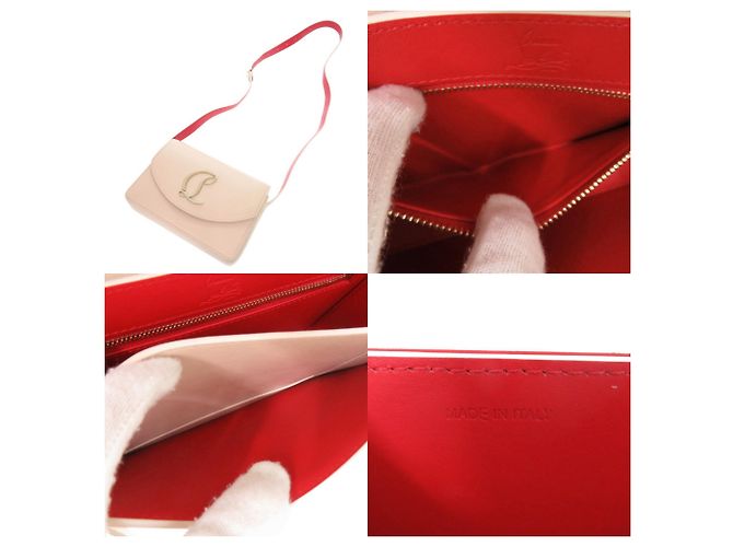 Borsa a tracolla Christian Louboutin Rubi 54 in pelle rosa - vista 7