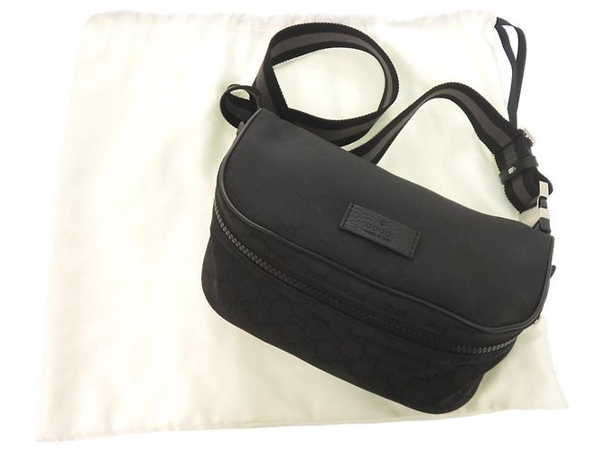 Marsupio Gucci in nylon con motivo GG Nero - vista 2