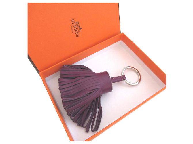 Hermès Portachiavi Hermes Carmen Agneau Milo Violet Porpora - vista 2
