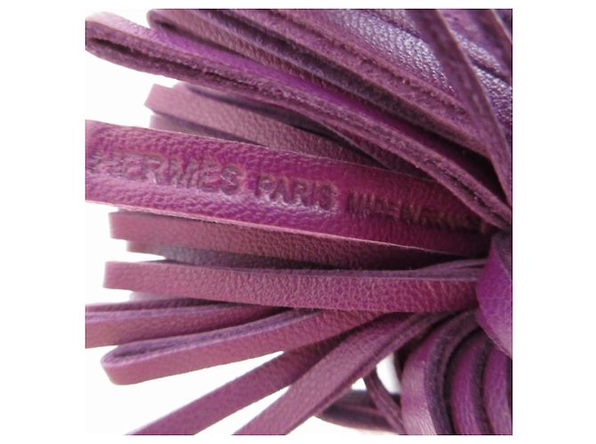 Hermès Portachiavi Hermes Carmen Agneau Milo Violet Porpora - vista 4