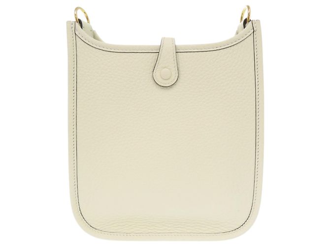Hermès Borsa a tracolla Hermes Evelyne TPM 16 Bianco - vista 3