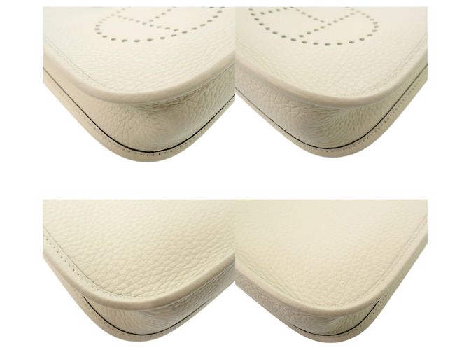 Hermès Borsa a tracolla Hermes Evelyne TPM 16 Bianco - vista 4