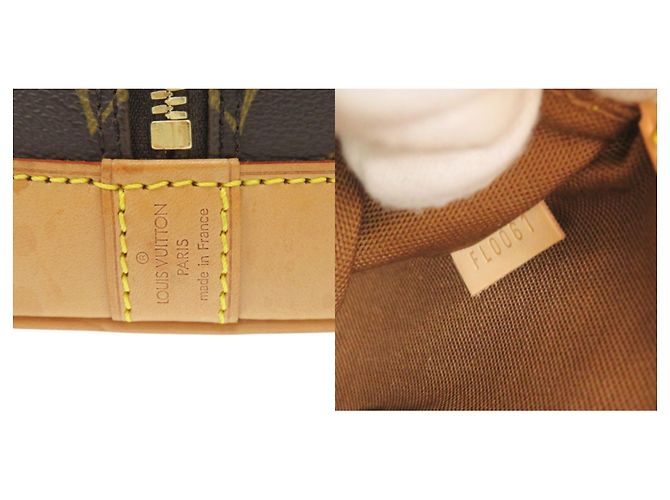 Borsa a mano Louis Vuitton Alma Monogram M51130 Marrone Monogramma - vista 10