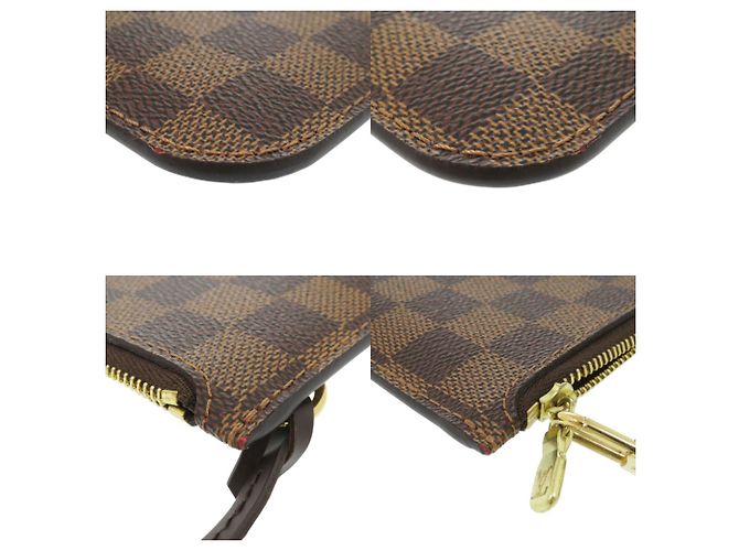 Pouch Louis Vuitton Neverfull in Cerise Fuschia Damier ebene - vista 3