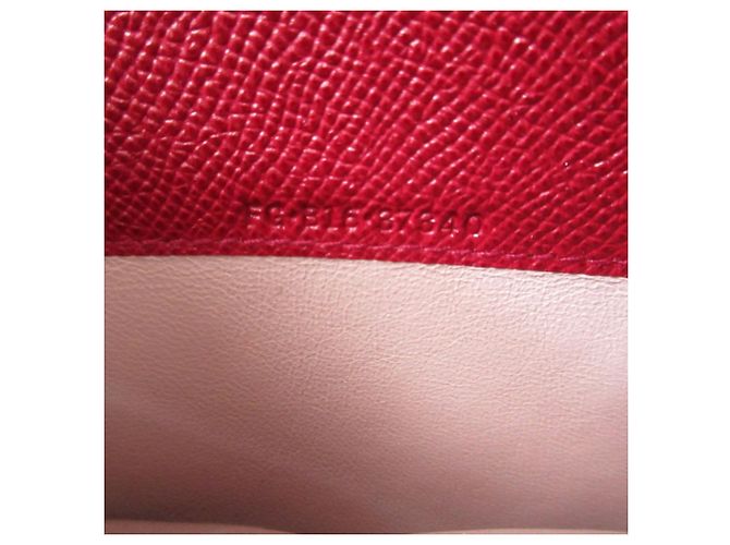 Bulgari Bvlgari Red Leather Long Wallet - view 6