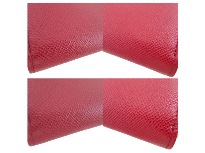 Bulgari Bvlgari Red Leather Long Wallet - view 8