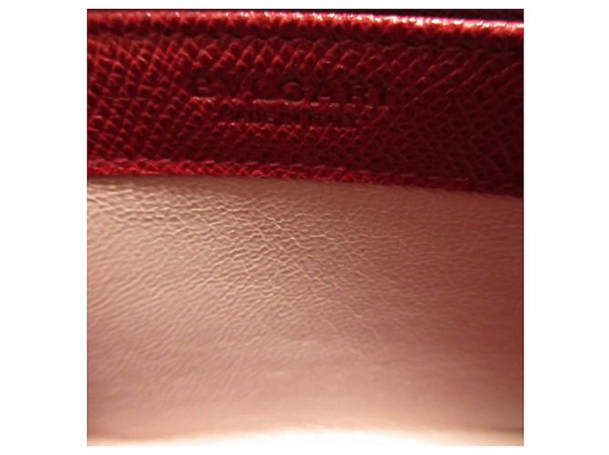 Bulgari Bvlgari Red Leather Long Wallet - view 9