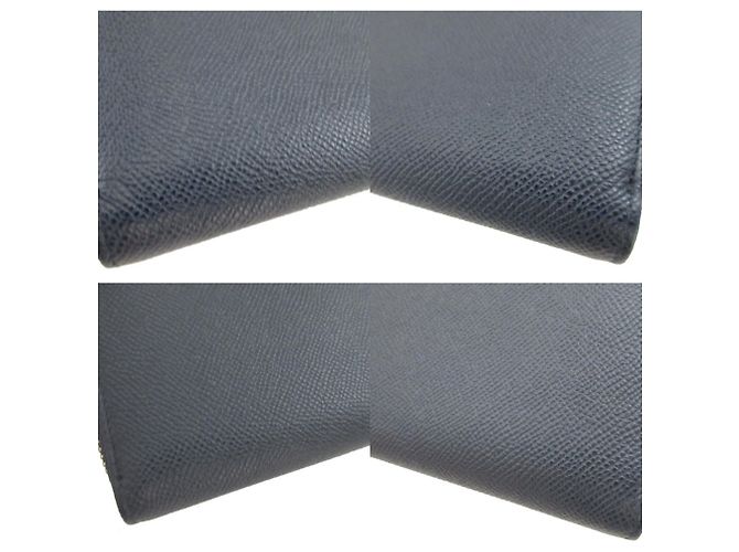 Bulgari Portafoglio lungo in pelle blu navy Bvlgari - vista 6