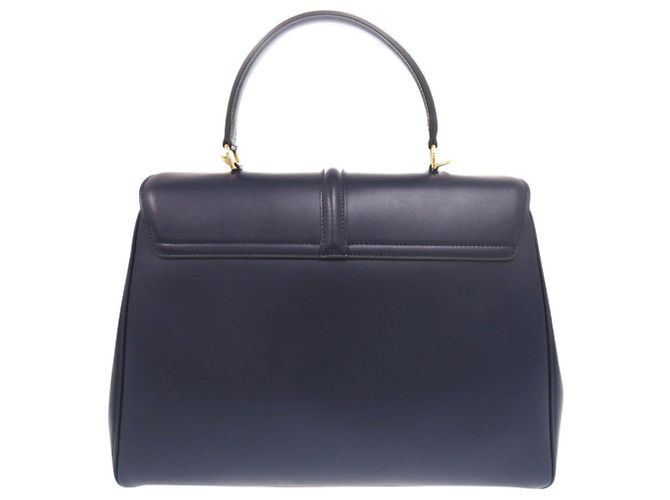 Céline Borsa a tracolla Celine 16 Seize Medium in pelle blu navy - vista 3
