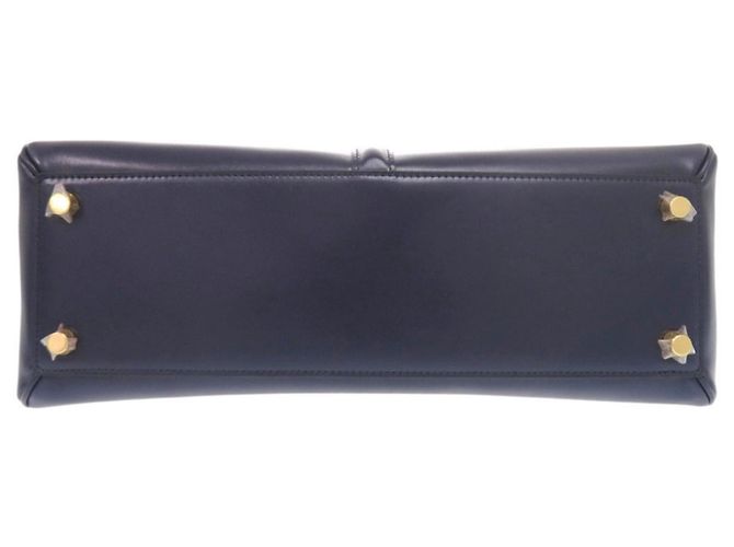 Céline Borsa a tracolla Celine 16 Seize Medium in pelle blu navy - vista 4
