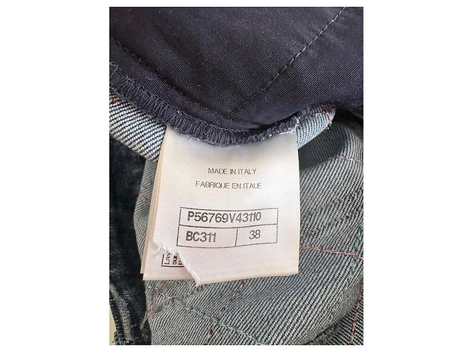 Camera Vaqueros Chanel de denim acolchado Azul - vista 6