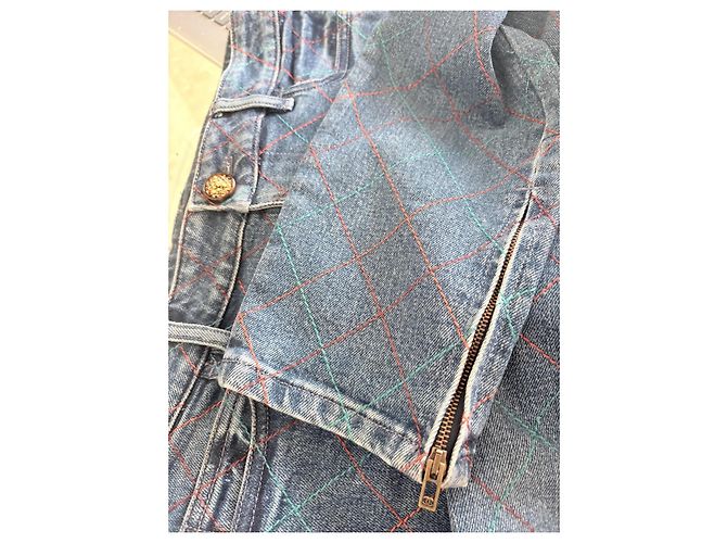 Camera Vaqueros Chanel de denim acolchado Azul - vista 9