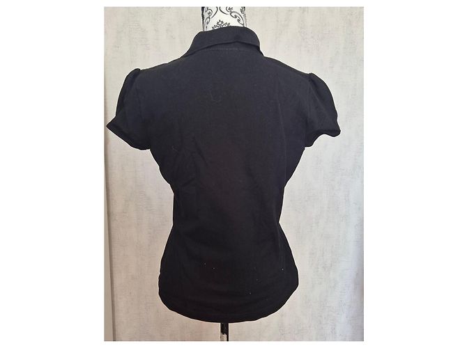 lacoste polo mujer gold negro talla 44 equivalente a 40 devanlay edición limitada cocodrilo dorado - vista 4