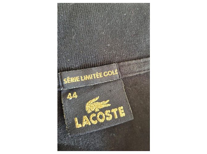 lacoste polo mujer gold negro talla 44 equivalente a 40 devanlay edición limitada cocodrilo dorado - vista 5