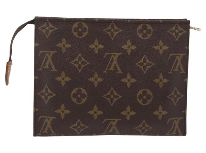 Bolsa de aseo Louis Vuitton Monogram Canvas 19 Castaño - vista 2