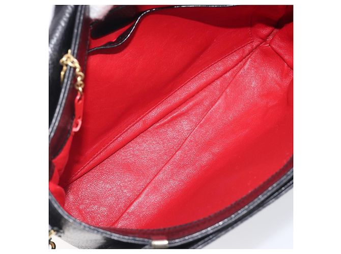 Céline Celine Vintage Circle Logo Leather Small Nero - vista 5