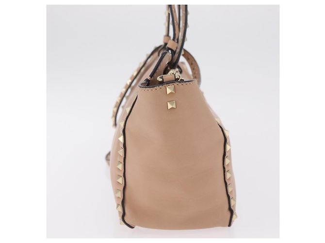 Valentino Garavani Rockstud Soft Leather Medium Beige - vista 4