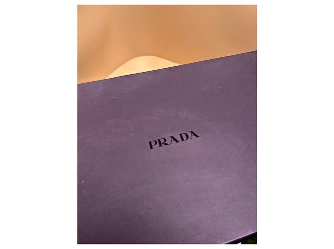 Botas altas de piel negra Prada Talla 40 Negro - vista 15