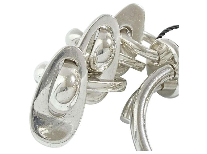 Hermès Portachiavi Hermes Rendesaba in Argento 925 - vista 4