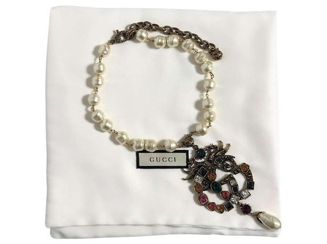 Collana con pendente Gucci da donna Testa di Gatto Double G - vista 10