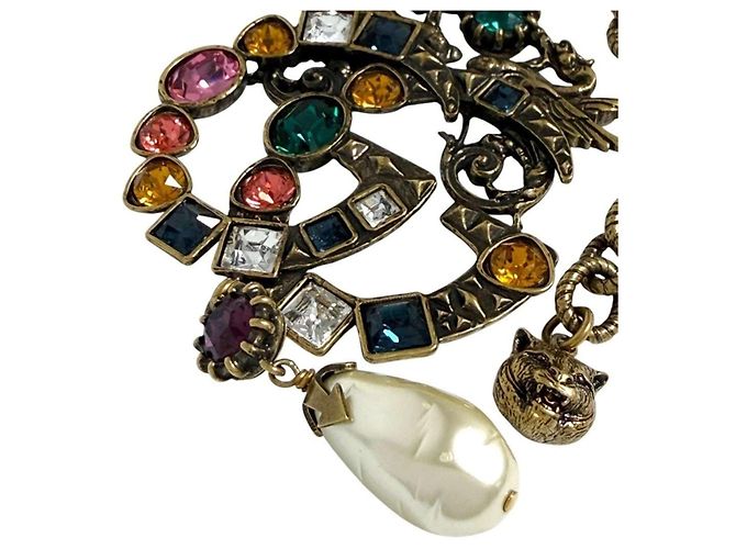 Collana con pendente Gucci da donna Testa di Gatto Double G - vista 5