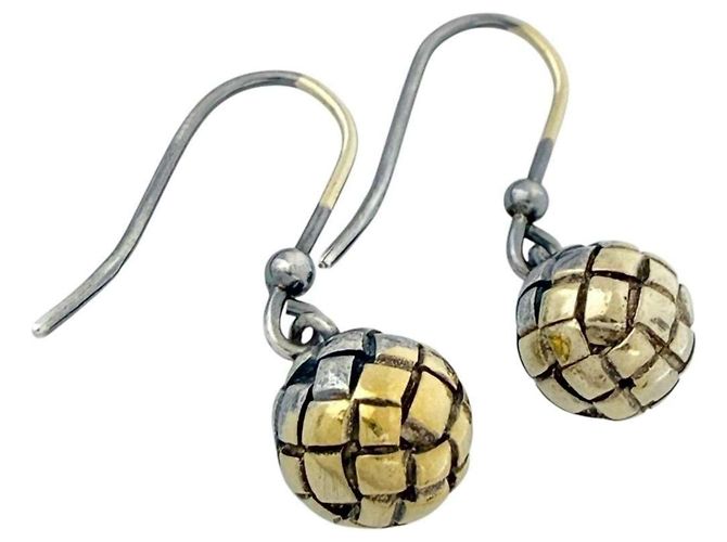 Orecchini a sfera Intrecciato donna Bottega Veneta - vista 2