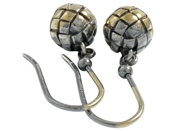 Orecchini a sfera Intrecciato donna Bottega Veneta - vista 4